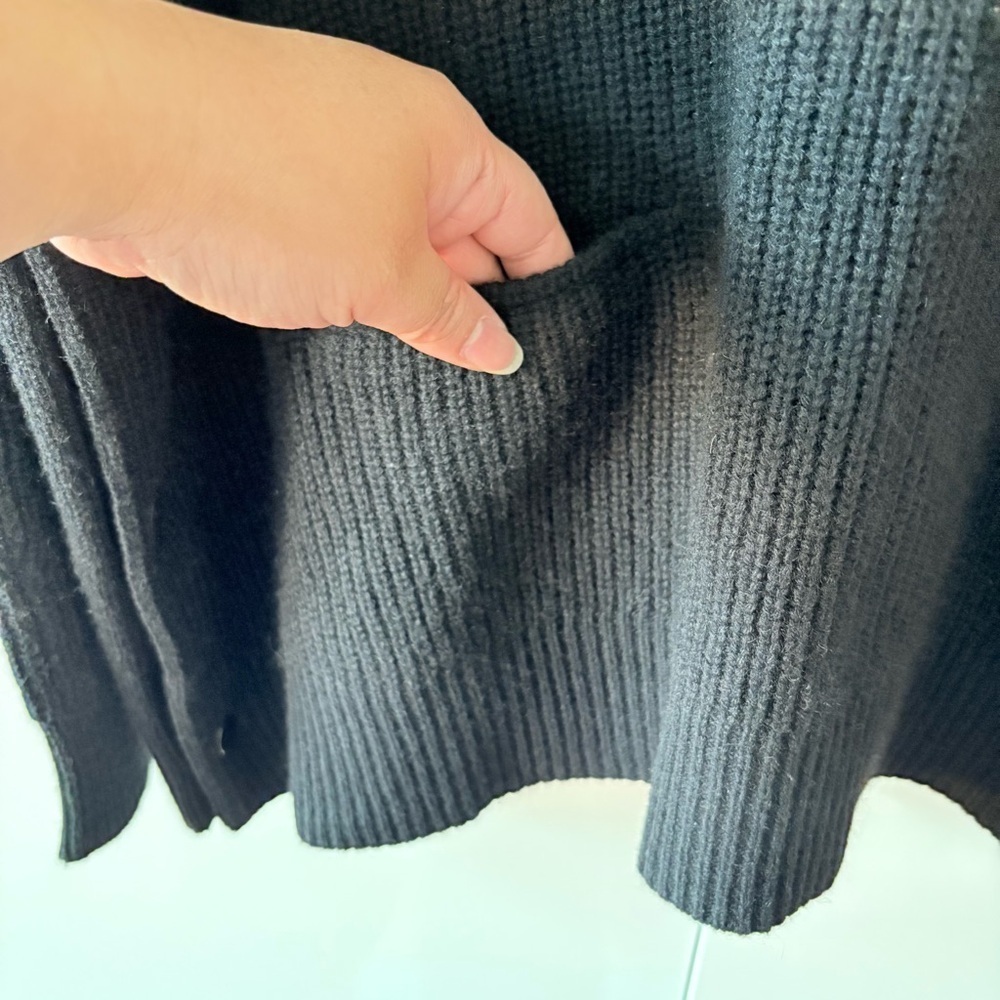 Vince Black Cowl Neck Wool and Yak Blend Sweater - Picture 5 of 13